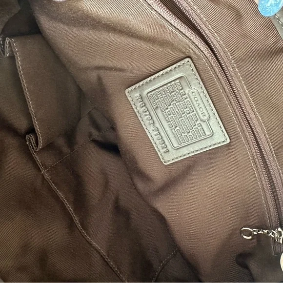 Coach Brown Suede Handbag - Picture 2 of 5